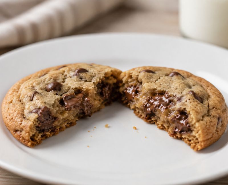 Classic red velvet cookies showing soft chewy texture and rich red color