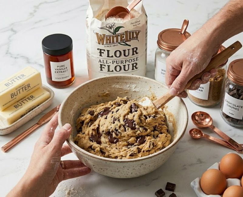 how to make white lily cookie dough