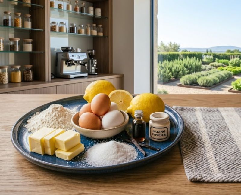 Ingredients used to make homemade Italian cookies