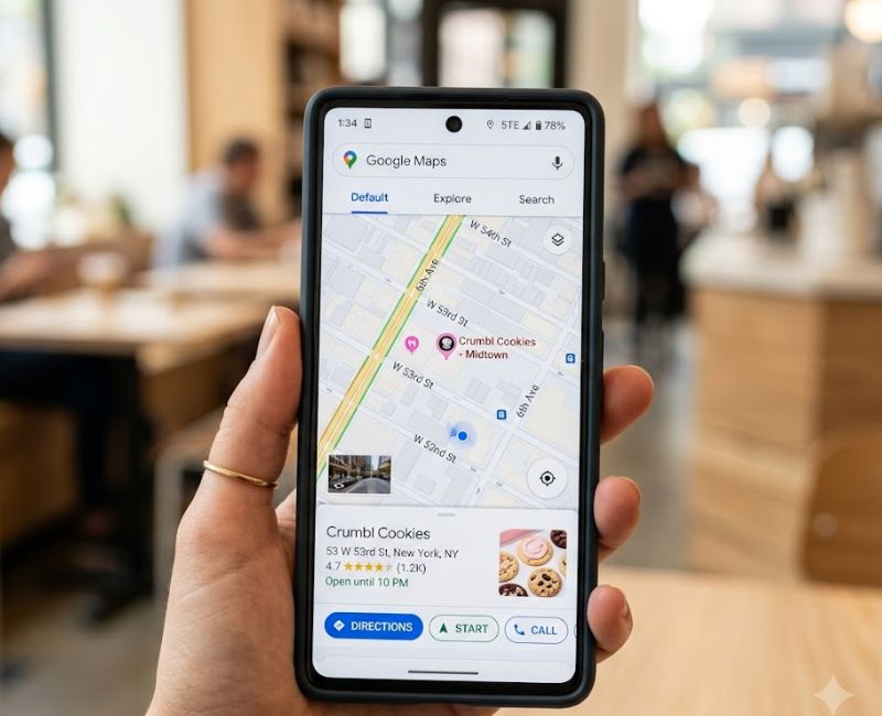 crumbl cookies near me on Google Maps