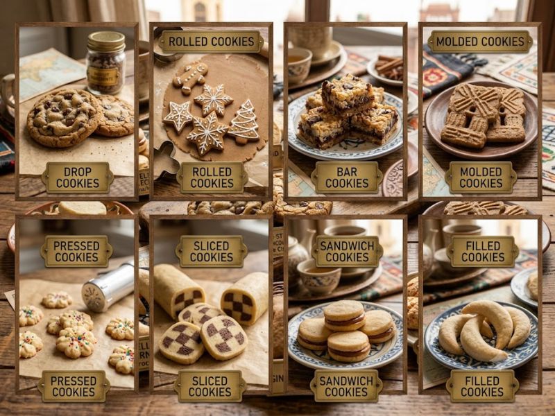 Popular types of cookies explained with examples