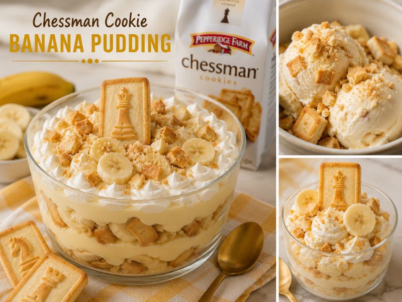 Chessman Cookies used in banana pudding dessert