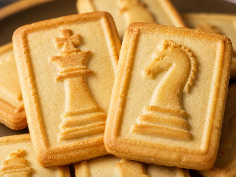 Pepperidge Farm Chessman Cookies with classic chess-piece design