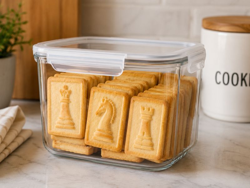 How to store Chessman Cookies for freshness