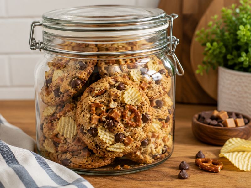 Storing homemade kitchen sink cookies
