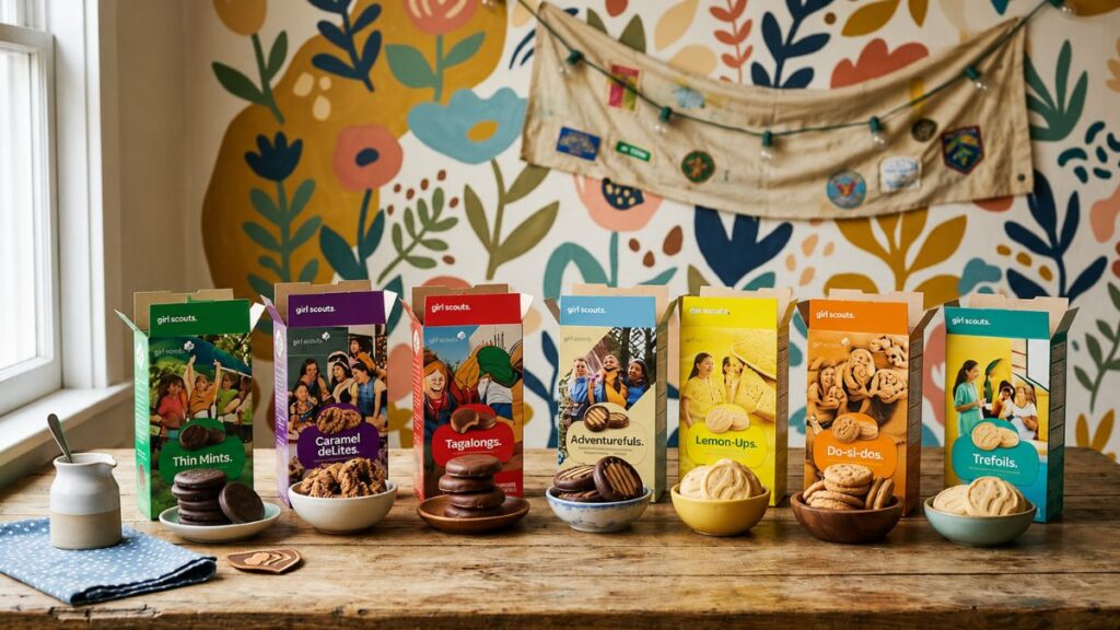 girl scout cookies flavors