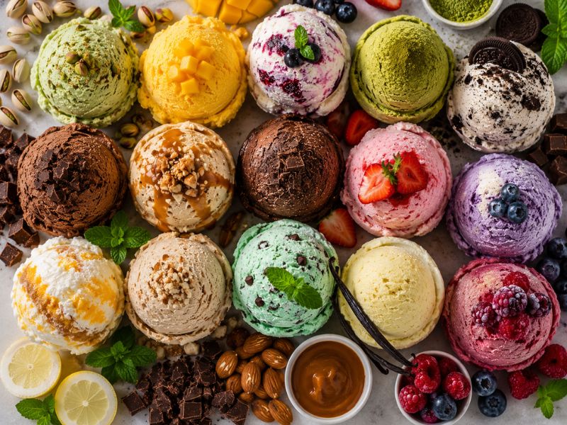 Popular ice cream flavors from around the world