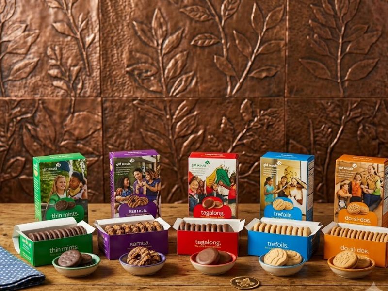 popular girl scout cookies flavors