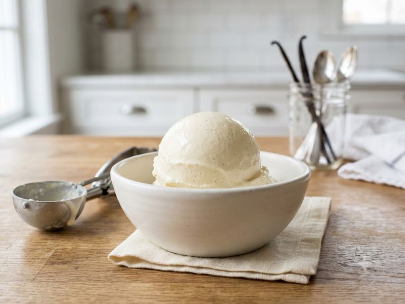 Smooth and creamy homemade cookie monster ice cream