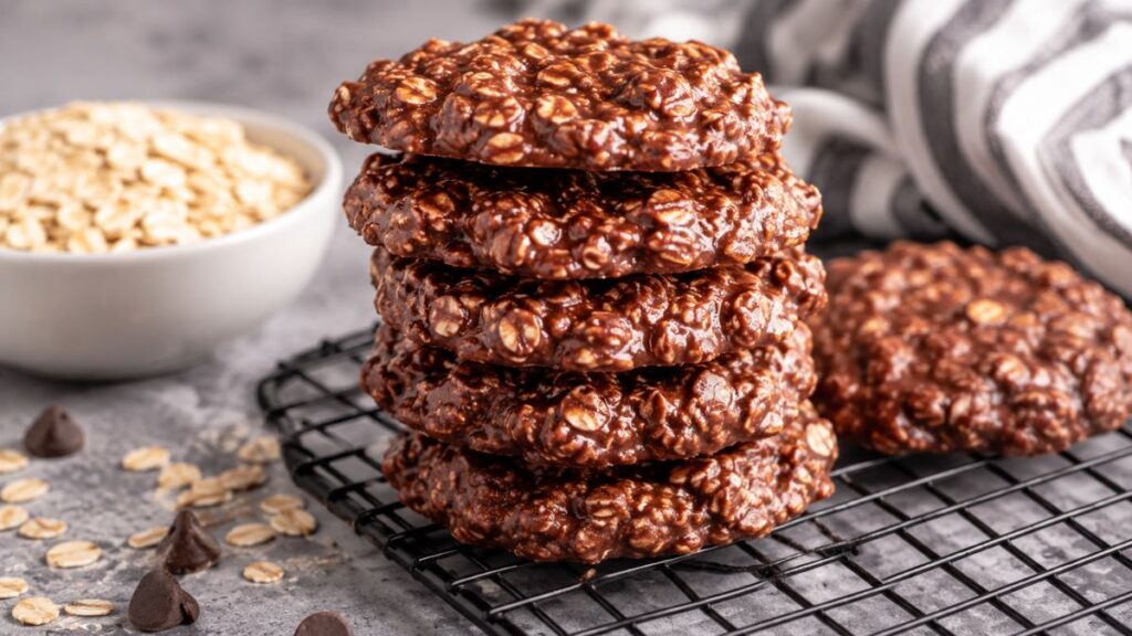 No Bake Chocolate Oatmeal Cookies