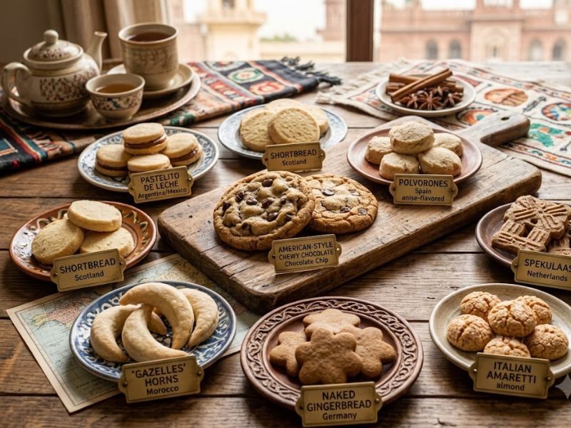 Traditional cookie varieties from around the world