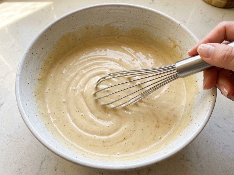 Creamy ice cream base for Butter Brickle Ice Cream