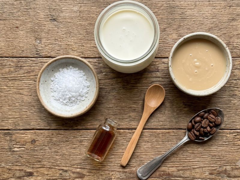 ingredients for coffee ice cream