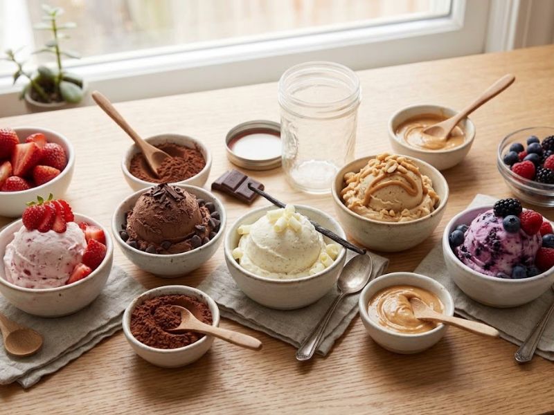 cottage cheese ice cream flavor variations