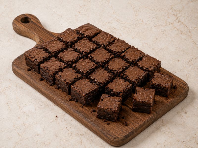 fudgy brownie pieces for ice cream