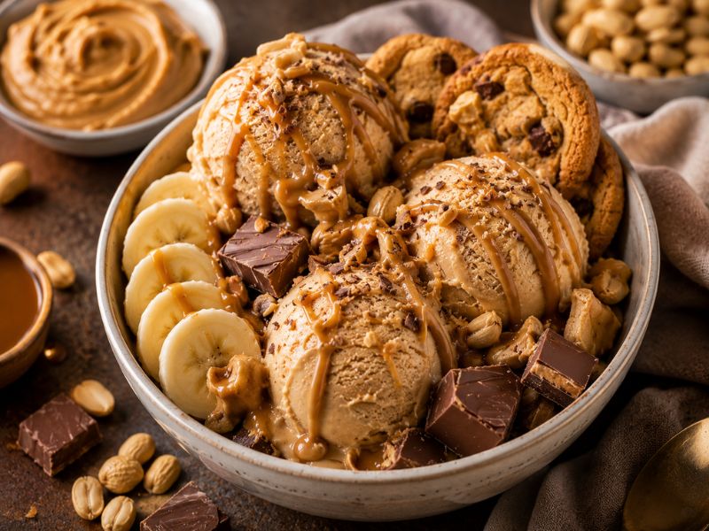 Peanut butter ice cream flavor combinations