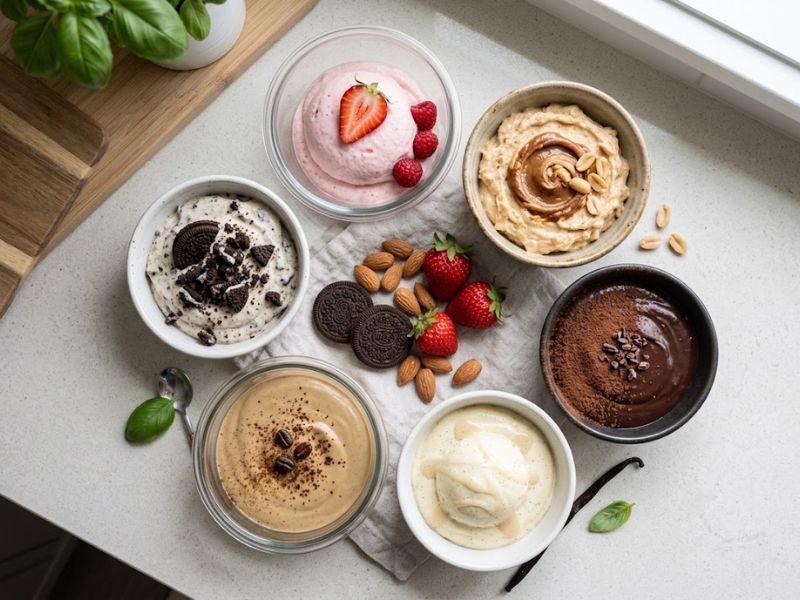 homemade protein ice cream flavor variations