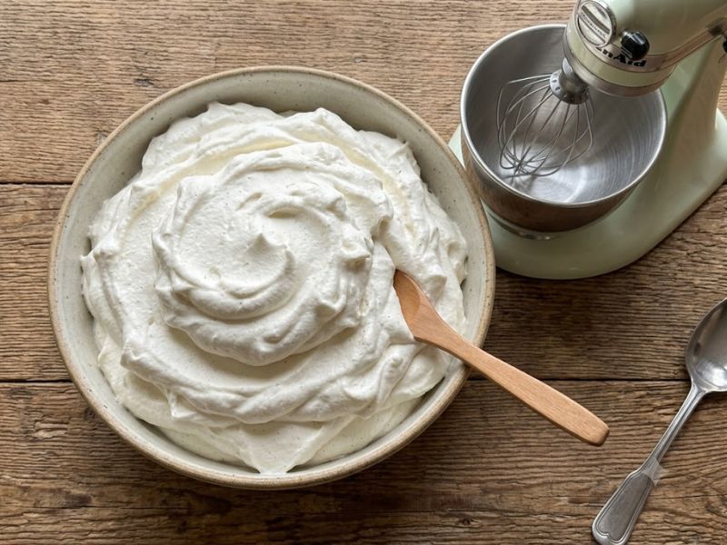 whipped cream for coffee ice cream