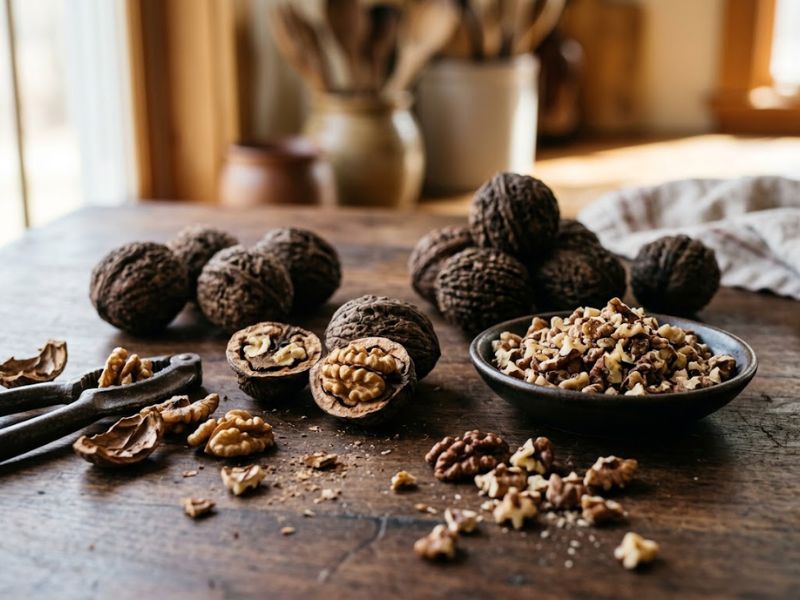 Black walnuts for homemade ice cream